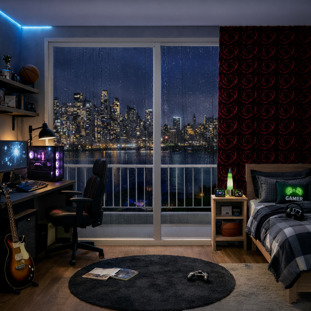 Uchiha Brothers Eternal Black Flames of Amaterasu Drapes