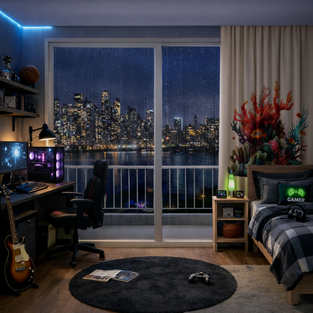 Vibrant Coral Reef and Tropical Fish Drapes