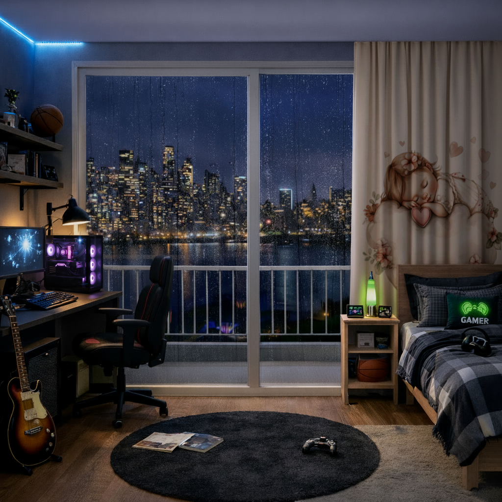 Sleeping Baby Girl on Floral Cloud 