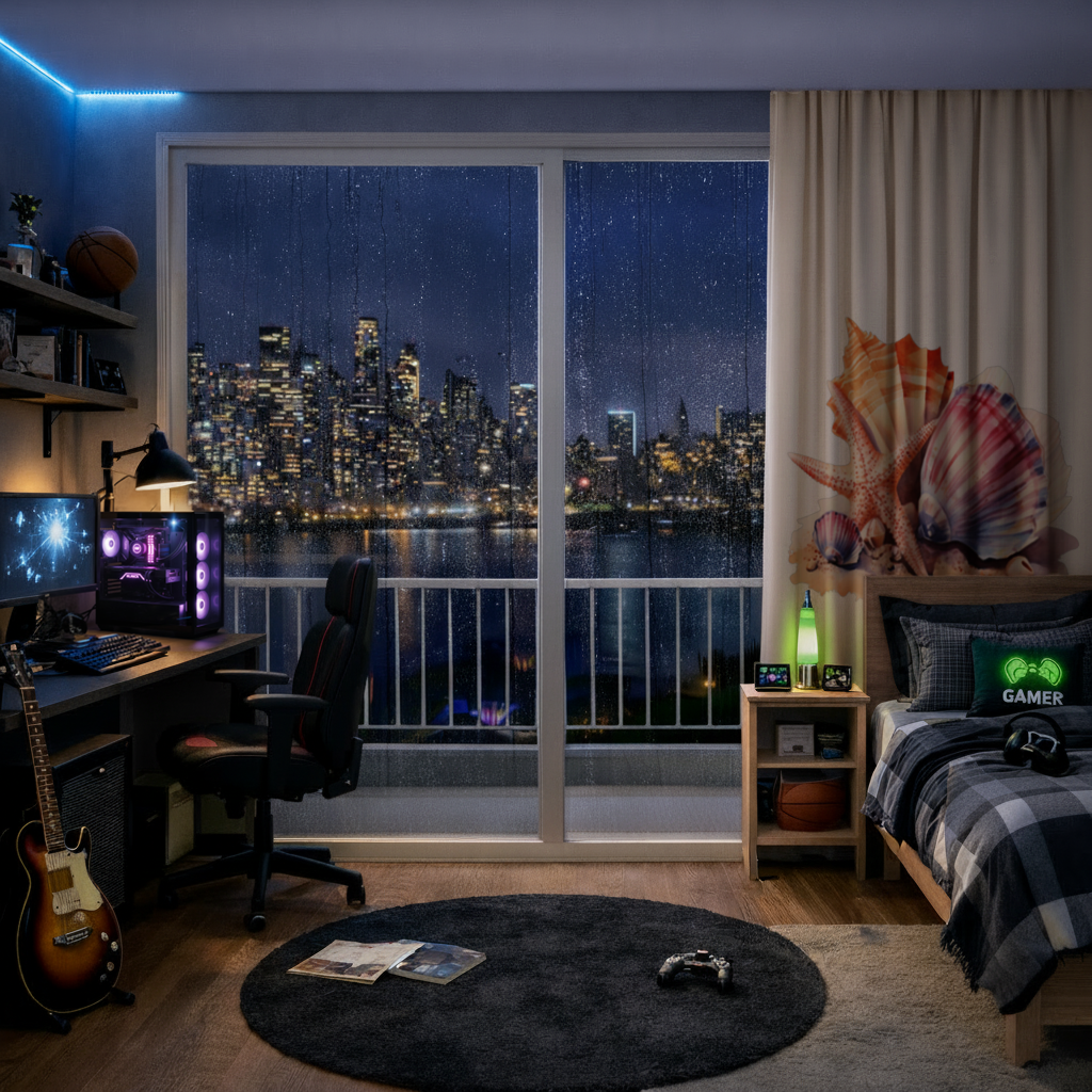 Watercolor Coastal Seashells 