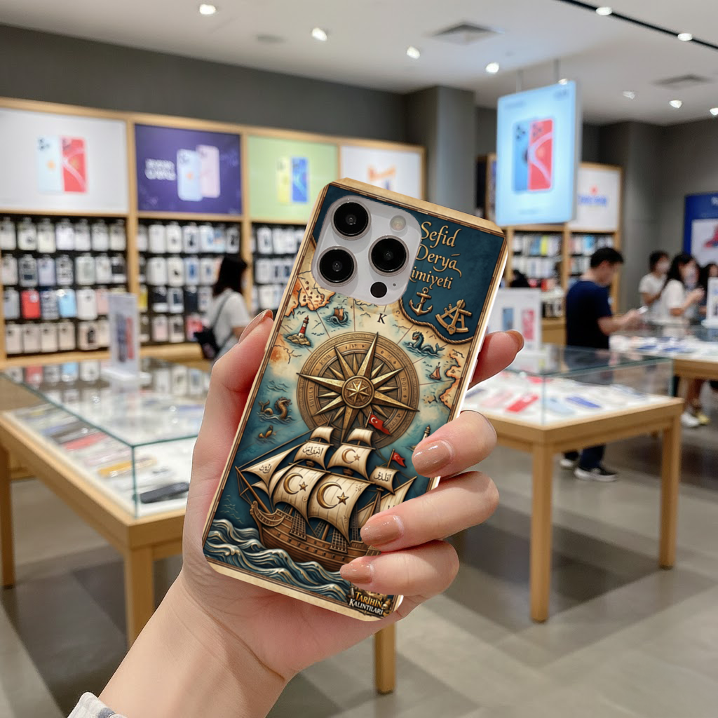 Vintage Ottoman Navy Compass Phone Case iPhone 16 Pro Max Case