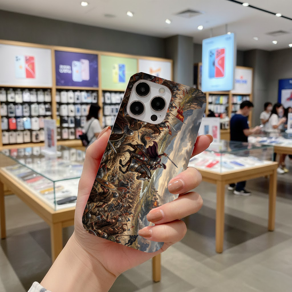 Epic Battle Scene iPhone 16 Pro Max Case