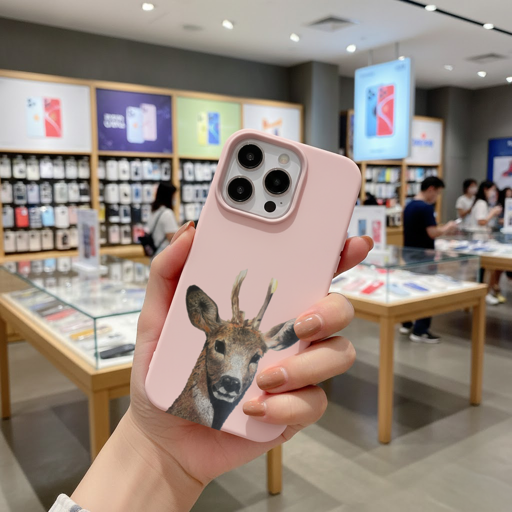 Geyik Kuruboya Çizimi - Sanat iPhone 16 Pro Max Kılıfı