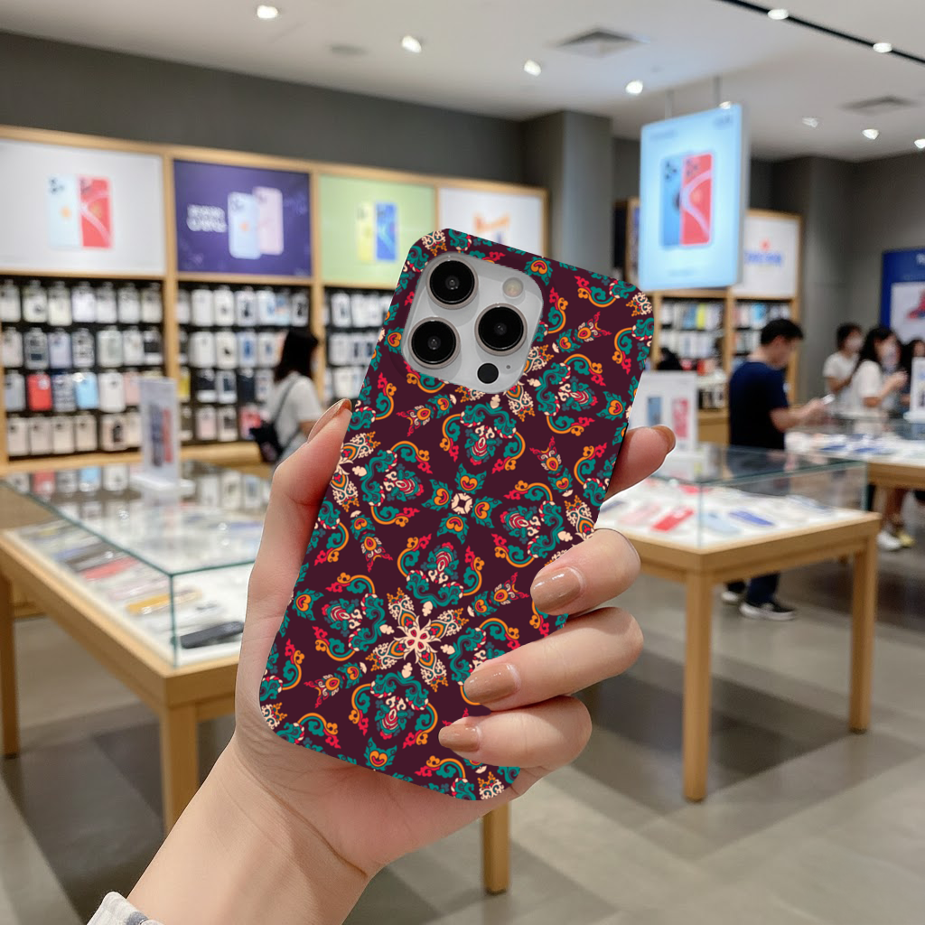 Colorful Ottoman Inspired Mandala Pattern iPhone 16 Pro and Pro Max Case