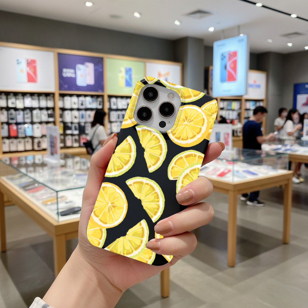 Fresh Lemon Slices Vibrant Summer Pattern iPhone 16 Pro and Pro Max Case