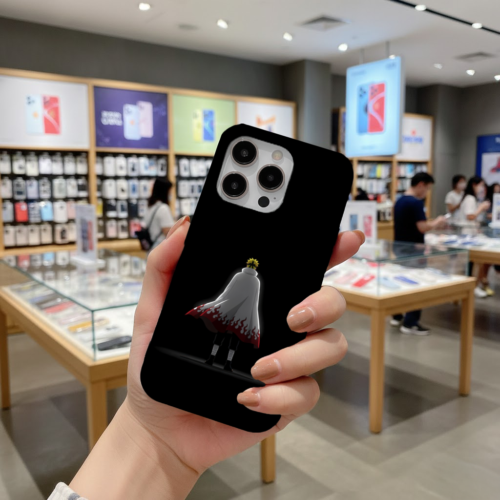 Power from Darkness Naruto Uzumaki Hokage Silhouette iPhone 16 Pro and Pro Max Case