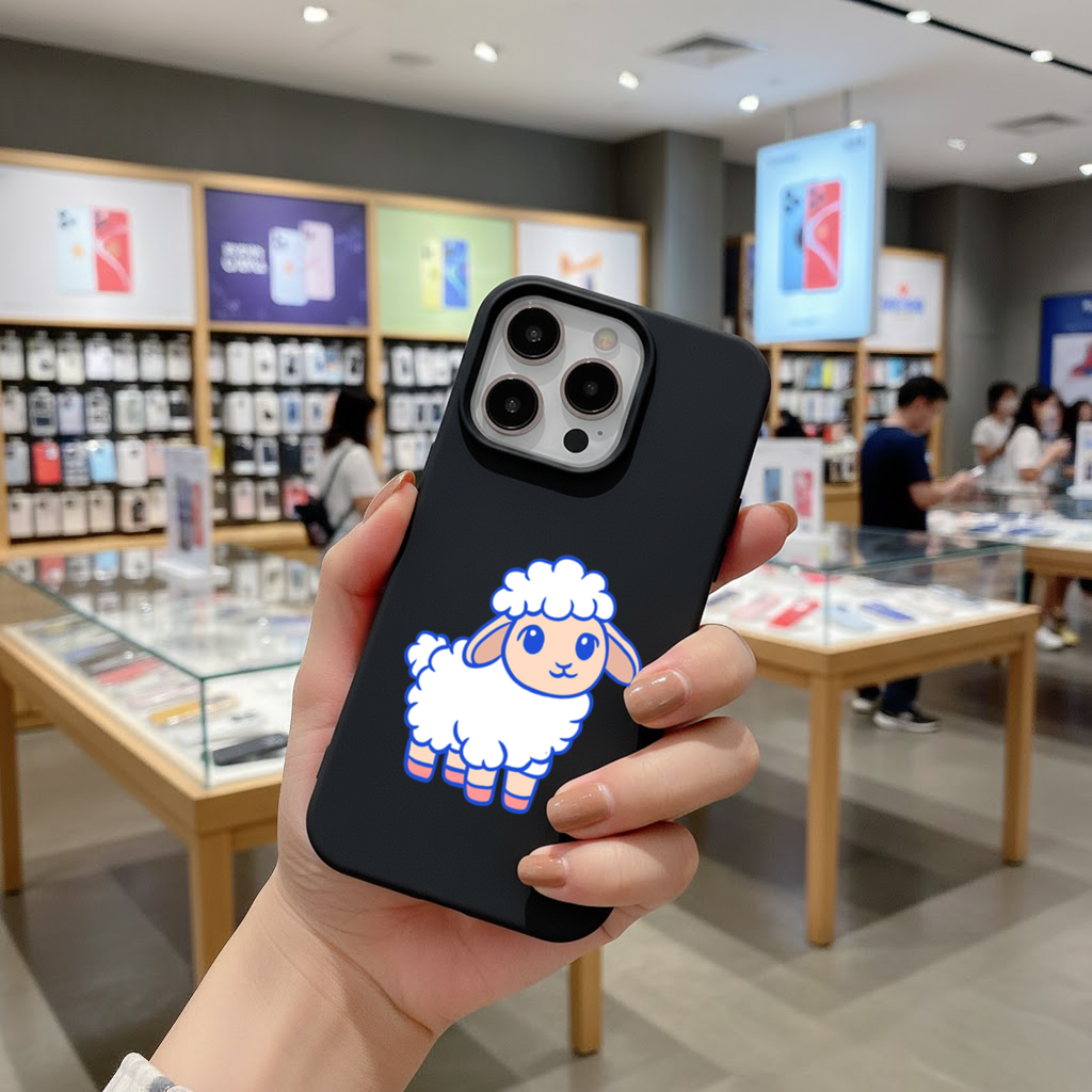 Cute Kawaii Lamb iPhone 16 Pro and Pro Max Case