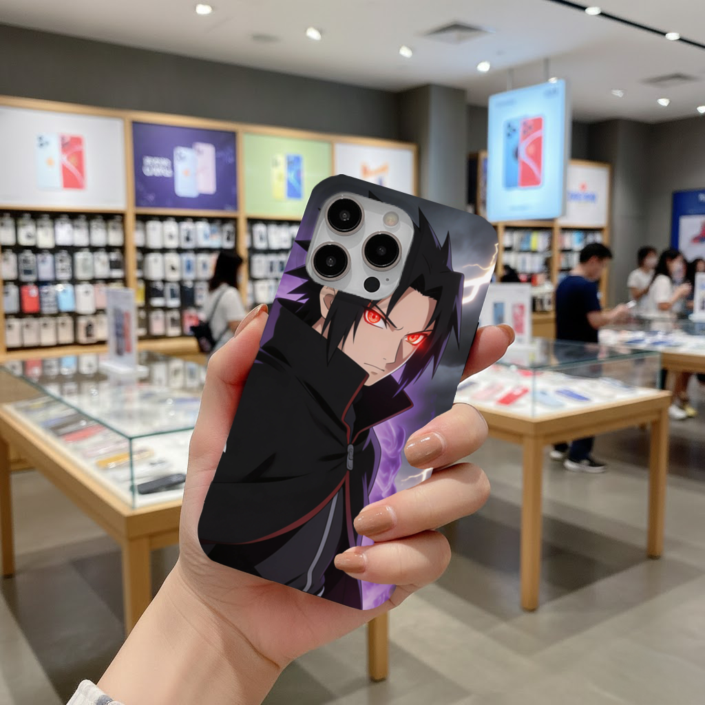 Sasuke Eternal Mangekyo Power Rise iPhone 16 Pro and Pro Max Case