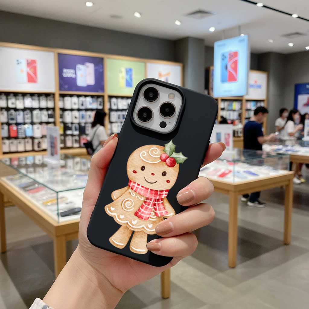 Cute Gingerbread Cookie Character iPhone 16 Pro and Pro Max Case