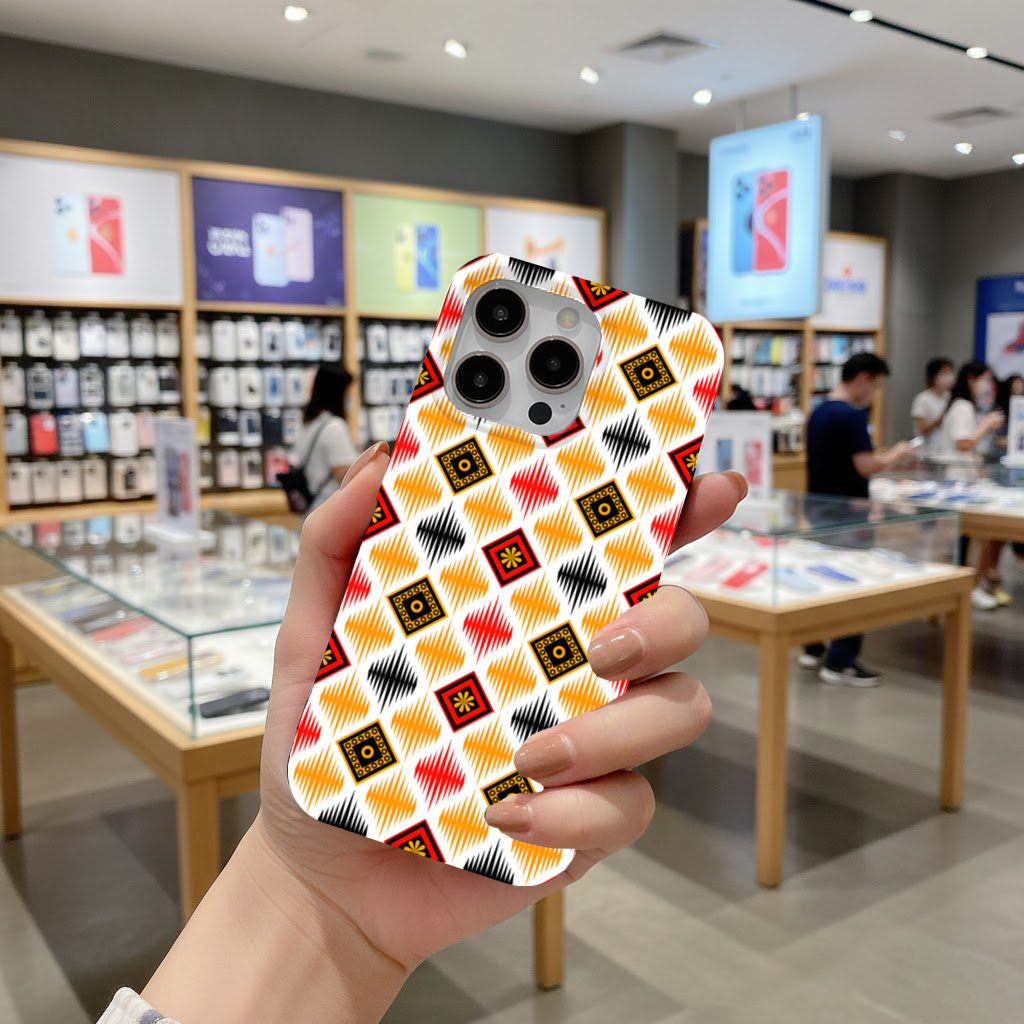 Vibrant Ethnic Geometric Motif iPhone 16 Pro and Pro Max Case