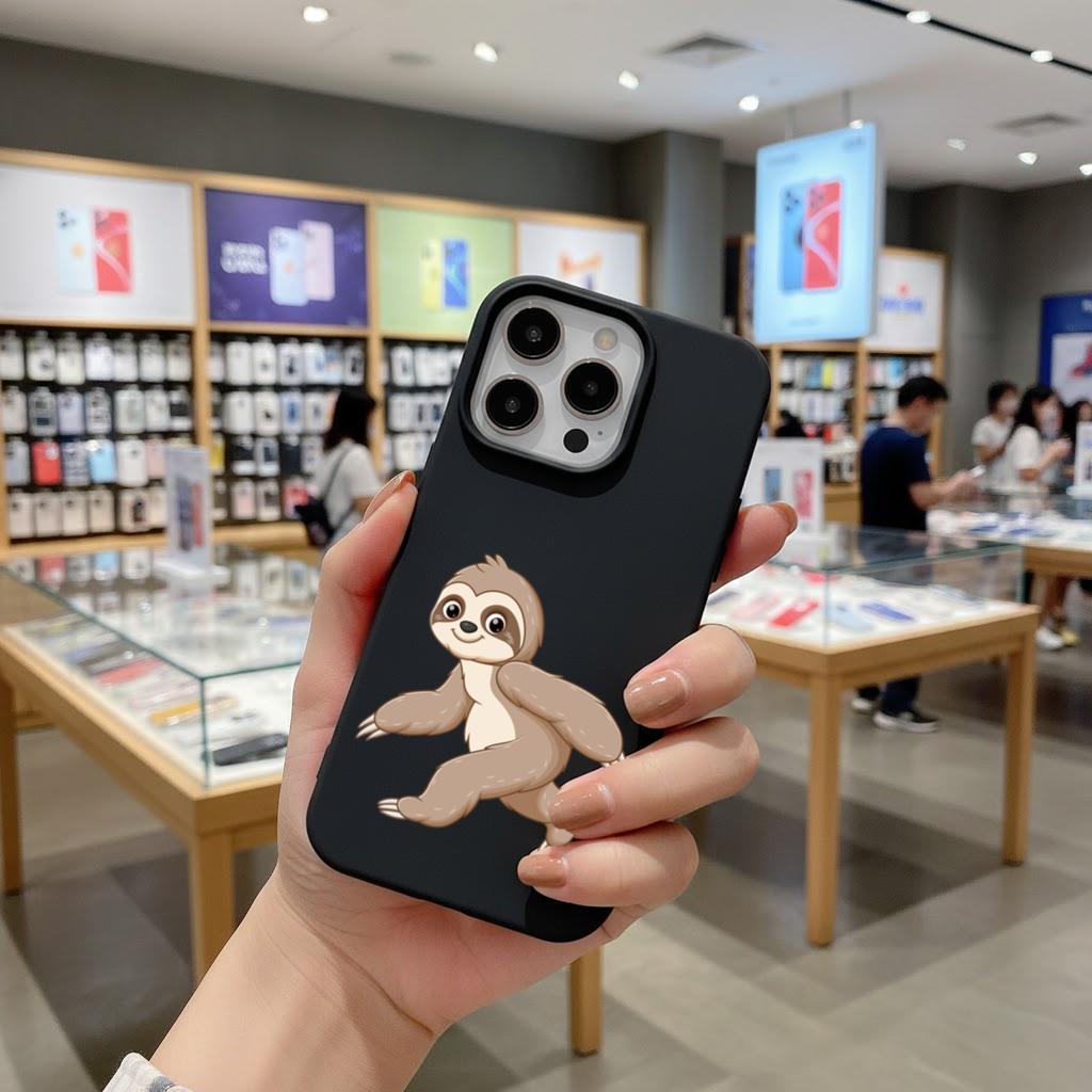 Cute Joyful Walking Sloth iPhone 16 Pro and Pro Max Case