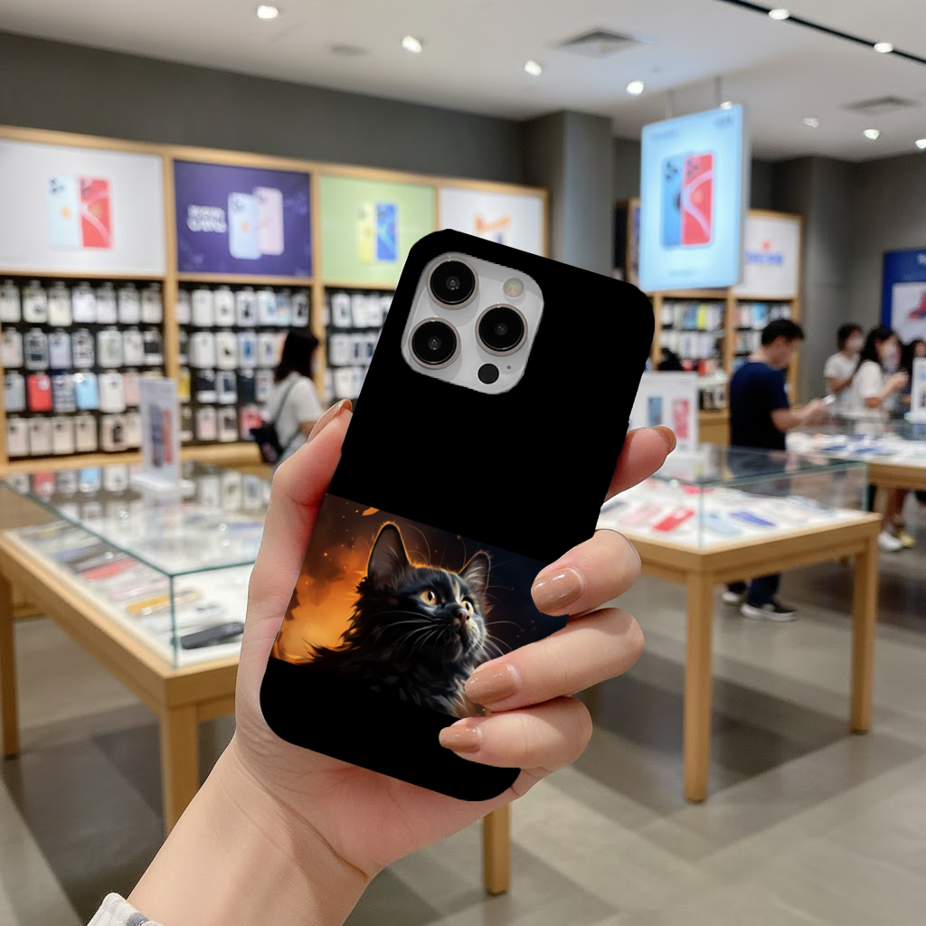 Black Cat Digital Art iPhone 16 Pro and Pro Max Case