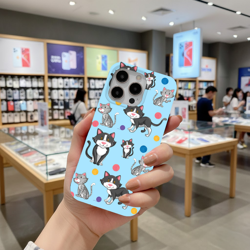 cat repeat pattern iPhone 16 Pro and Pro Max Case