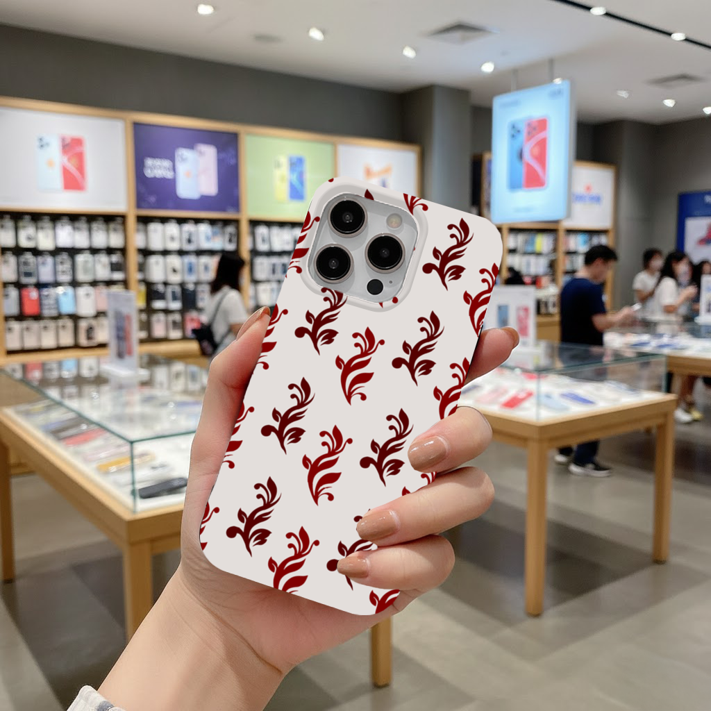 Burgundy Baroque Swirls iPhone 16 Pro and Pro Max Case