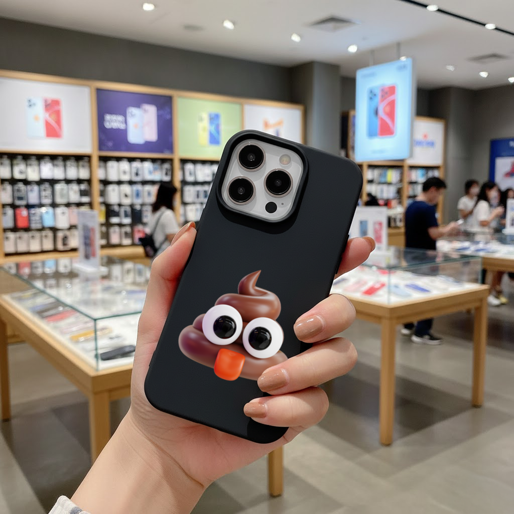 3D Silly Emoji iPhone 16 Pro and Pro Max Case