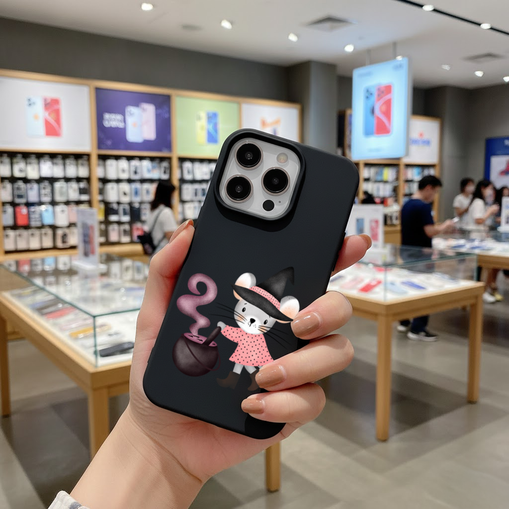Witch Mouse with Cauldron iPhone 16 Pro and Pro Max Case