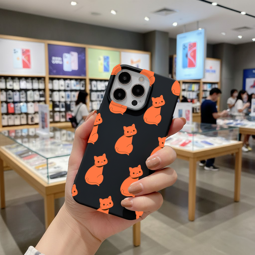 Kawaii Orange Cat Blep iPhone 16 Pro and Pro Max Case