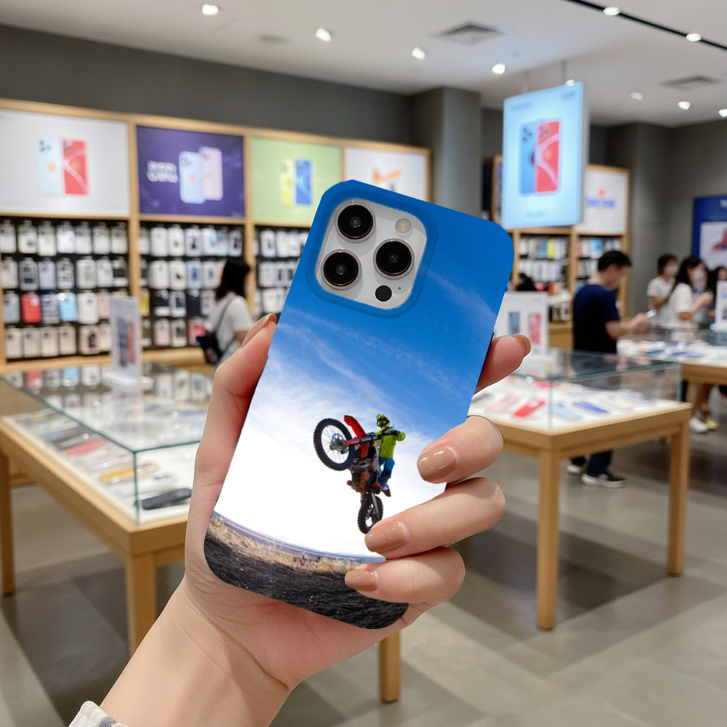 Motocross Mid Air Jump iPhone 16 Pro and Pro Max Case