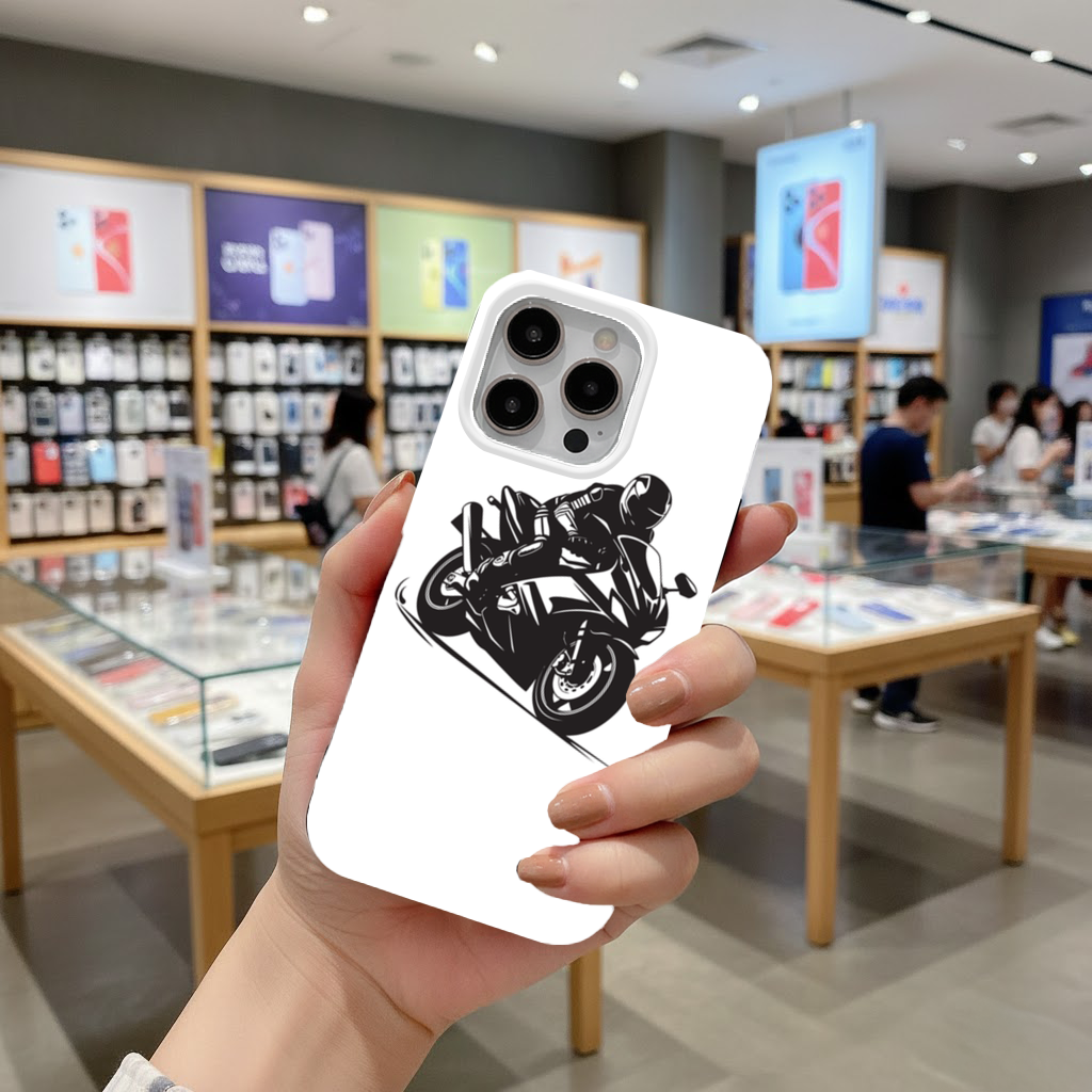 Sportbike Rider Leaning in Corner iPhone 16 Pro and Pro Max Case