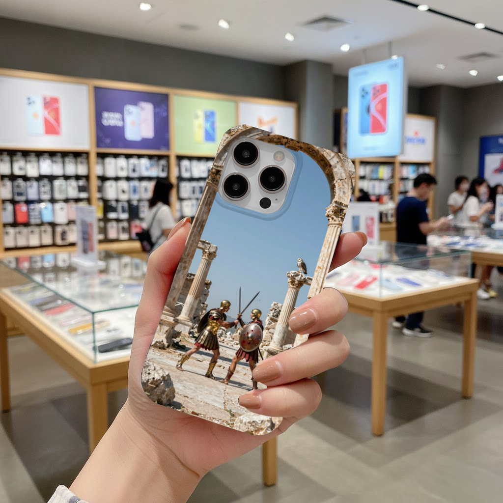 Ancient Roman Soldier Duel iPhone 16 Pro and Pro Max Case