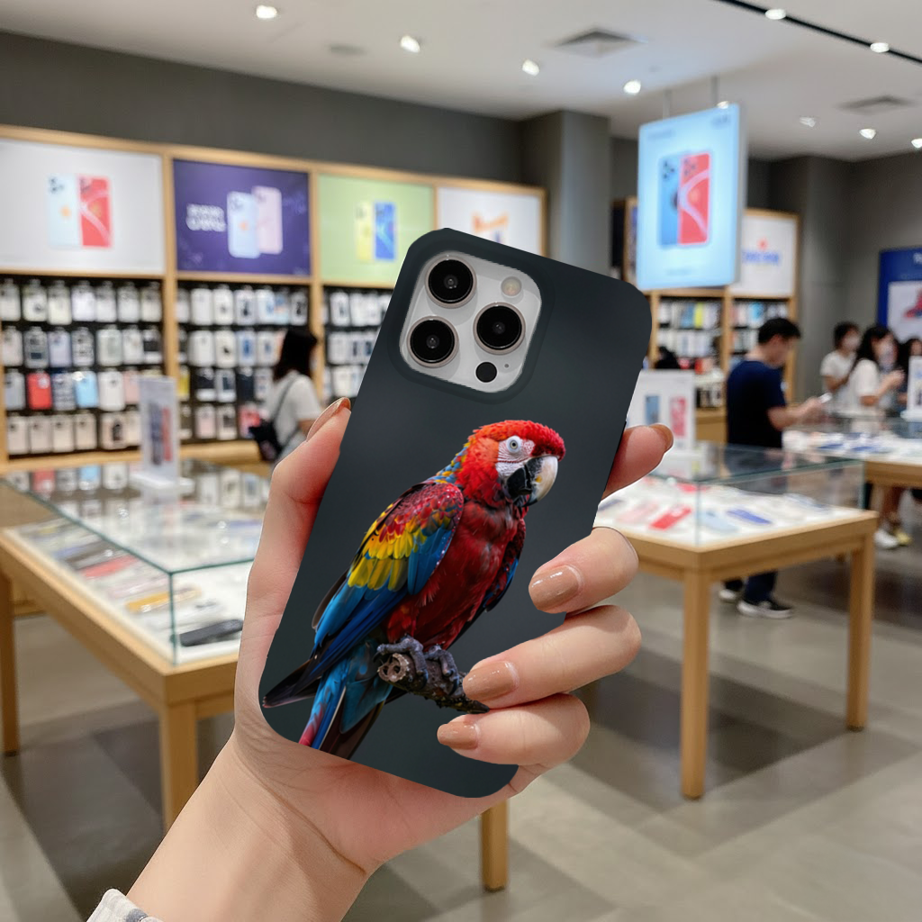 Scarlet Macaw Tropical Parrot iPhone 16 Pro and Pro Max Case