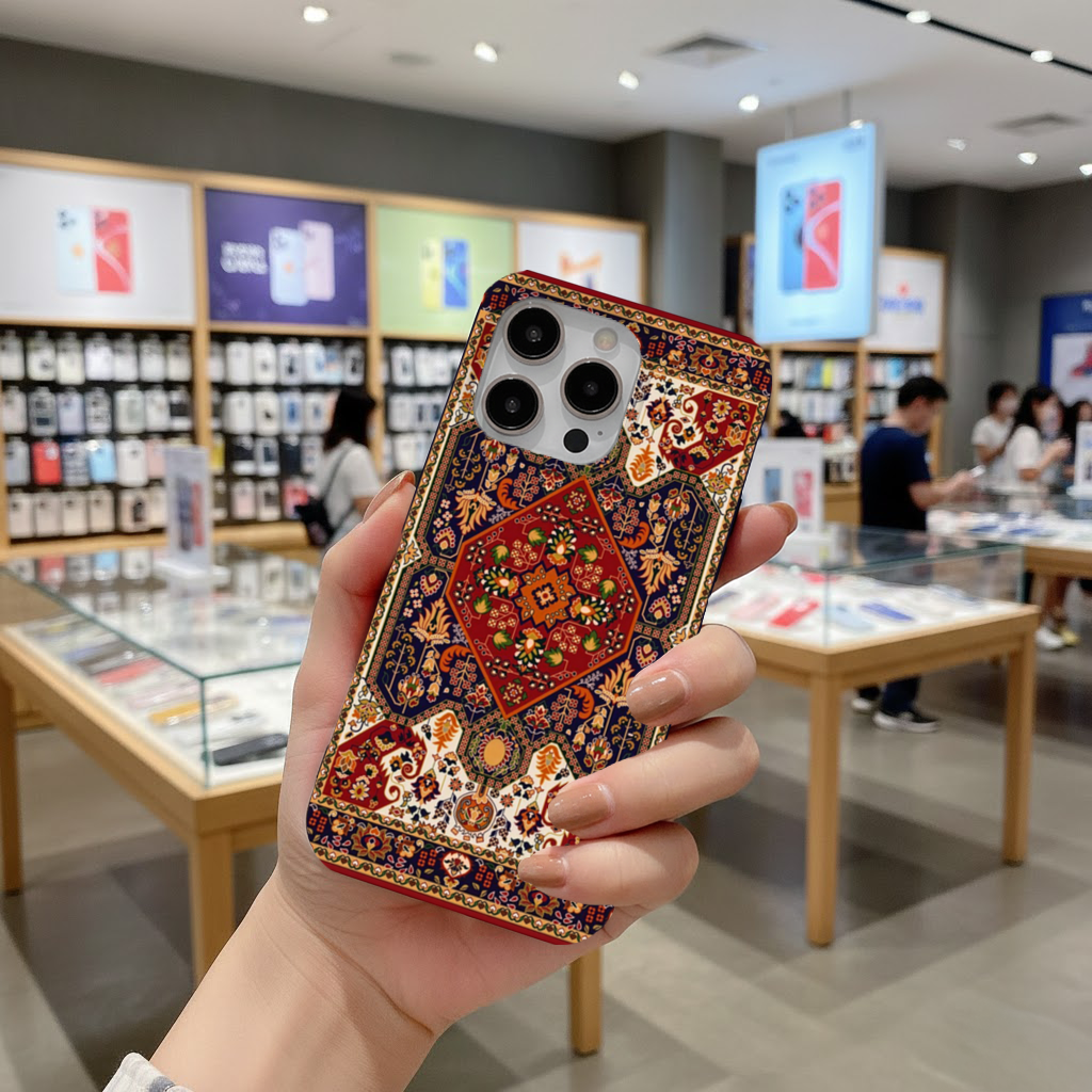 Antique Ethnic Tribal Floral iPhone 16 Pro and Pro Max Case