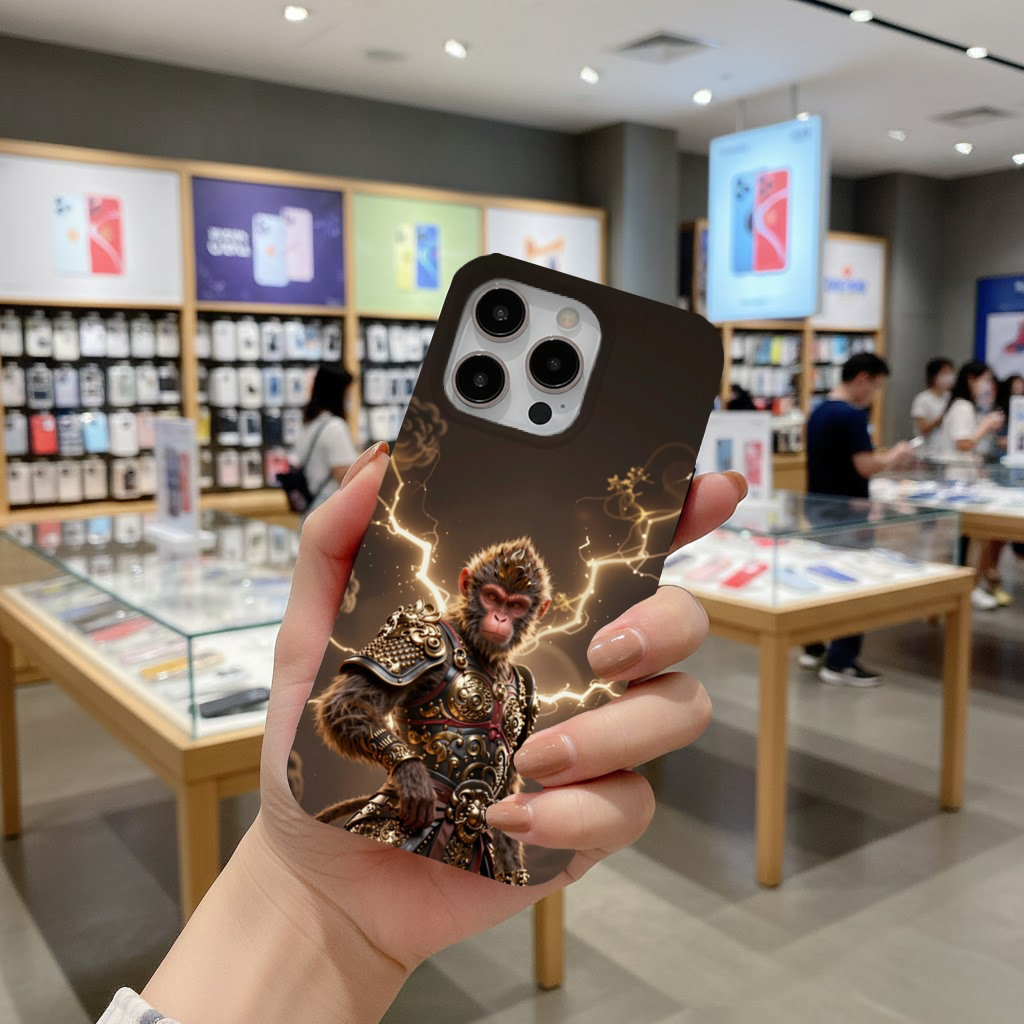 Golden Armored Monkey Warrior iPhone 16 Pro and Pro Max Case