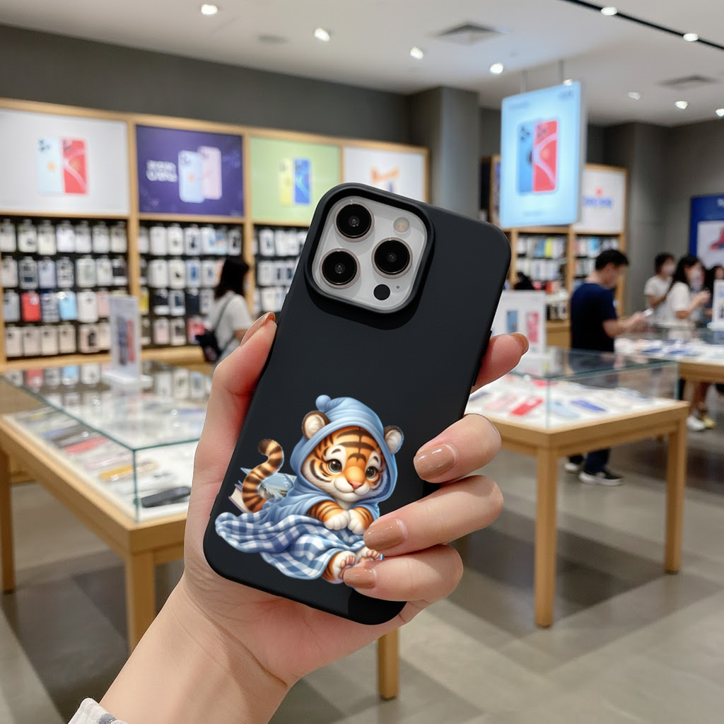 Sleepy Baby Tiger Cub on Books iPhone 16 Pro and Pro Max Case