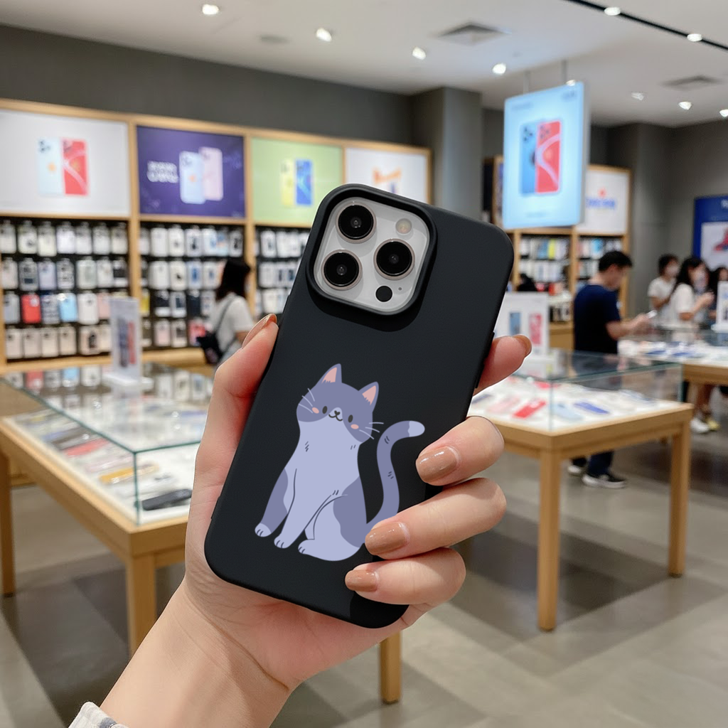 Gri kedi iPhone 16 Pro and Pro Max Case