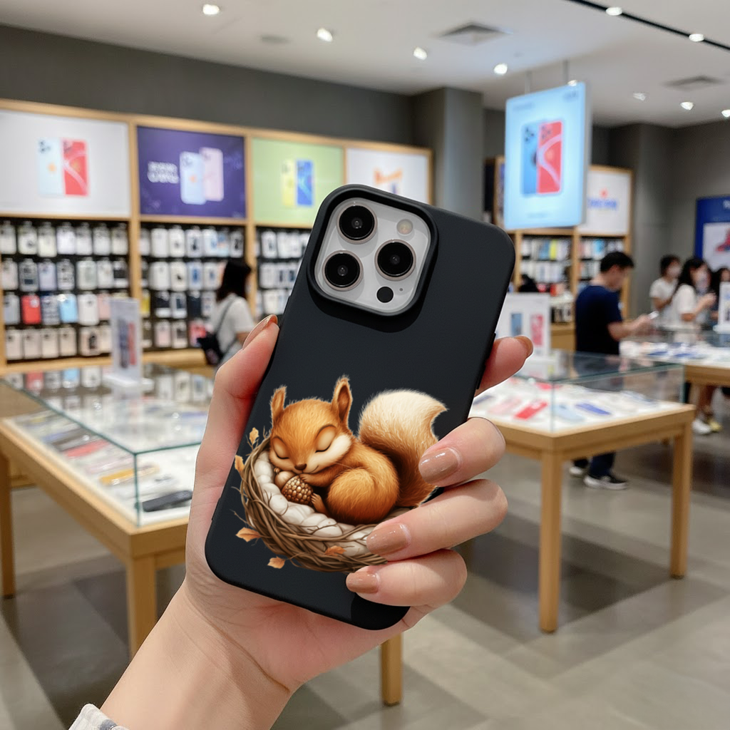 Sleeping Baby Squirrel in Nest iPhone 16 Pro and Pro Max Case