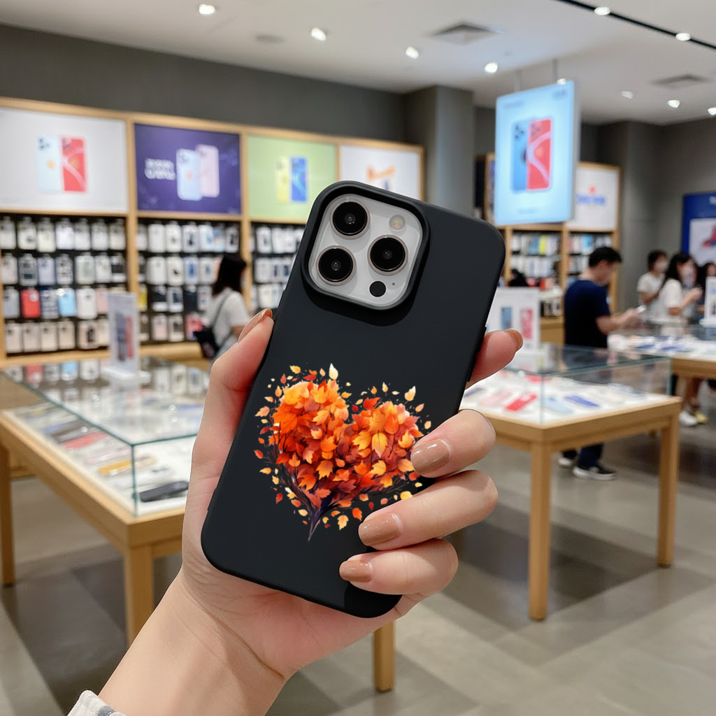 Autumn Leaf Heart iPhone 16 Pro and Pro Max Case