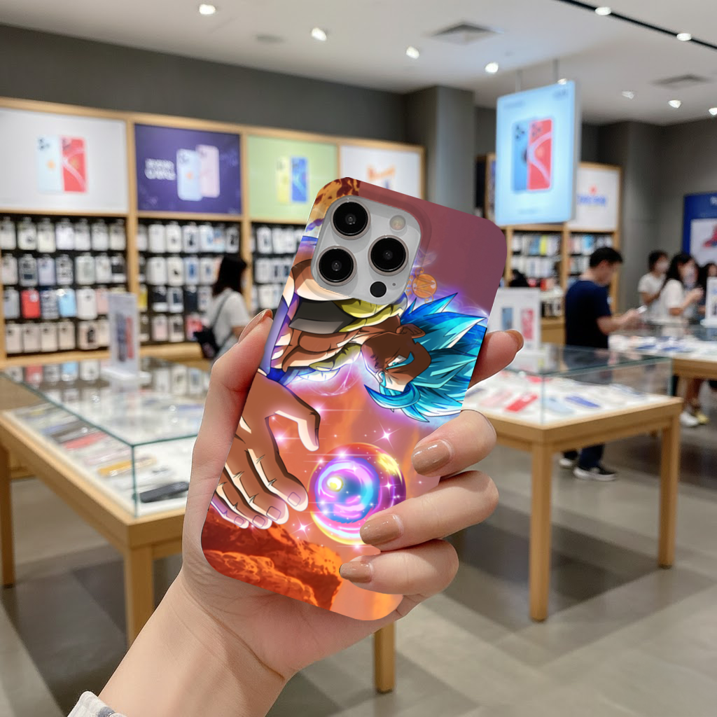 Blue Haired Warrior with Energy Orb iPhone 16 Pro and Pro Max Case