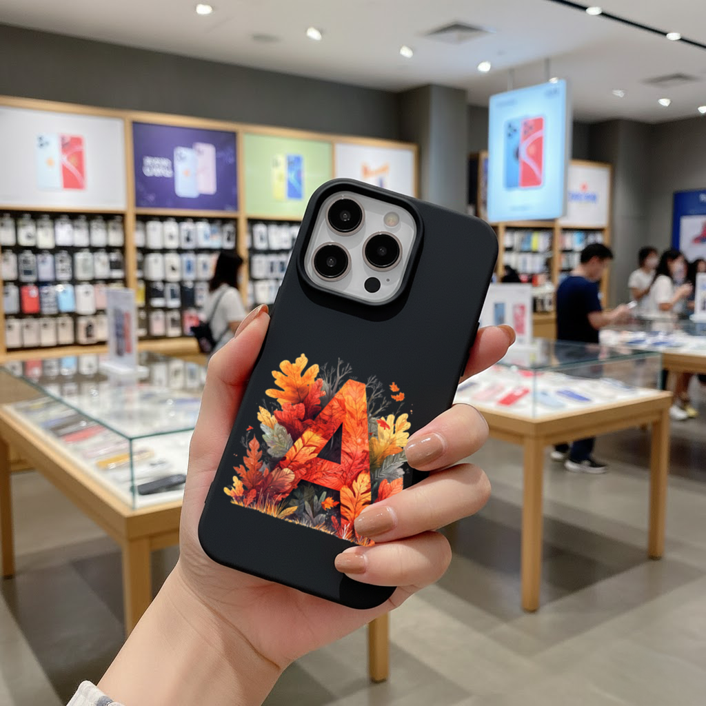 Sonbahar Yapraklı A Harfi iPhone 16 Pro ve Pro Max Kılıfı