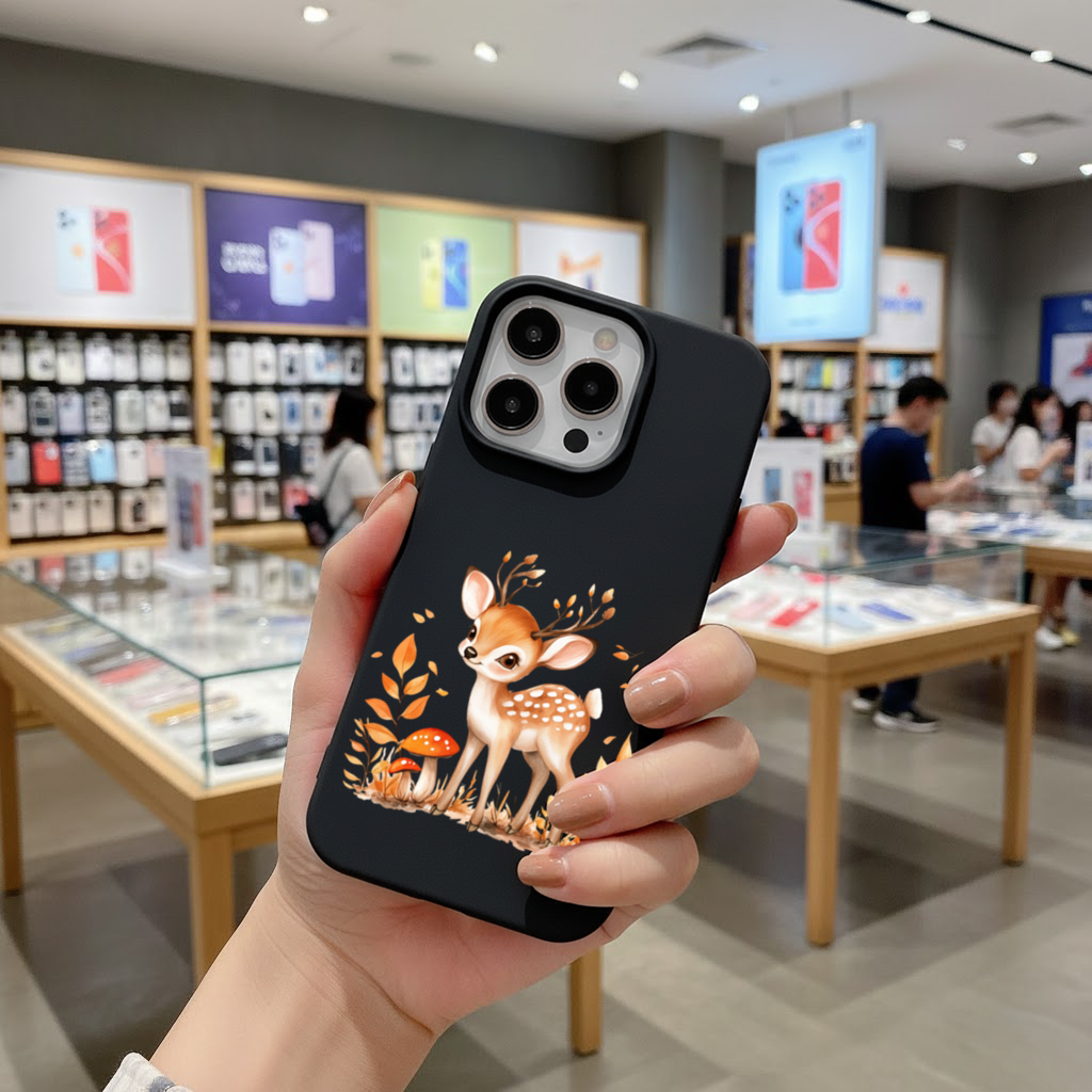 Masalsı Sonbahar Yavru Geyiği iPhone 16 Pro ve Pro Max Kılıfı