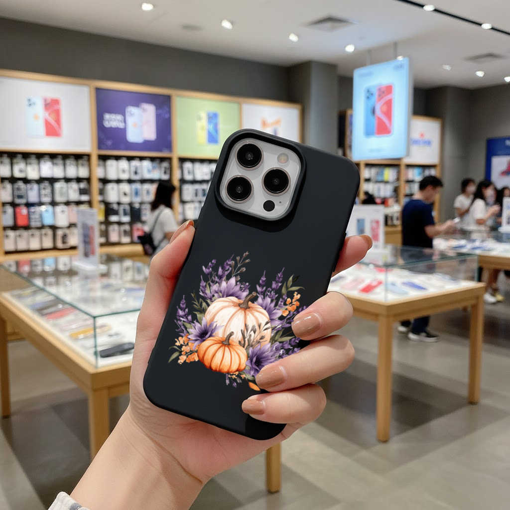 Lavanta ve Balkabağı Sonbahar Buketi iPhone 16 Pro Max Kılıfı