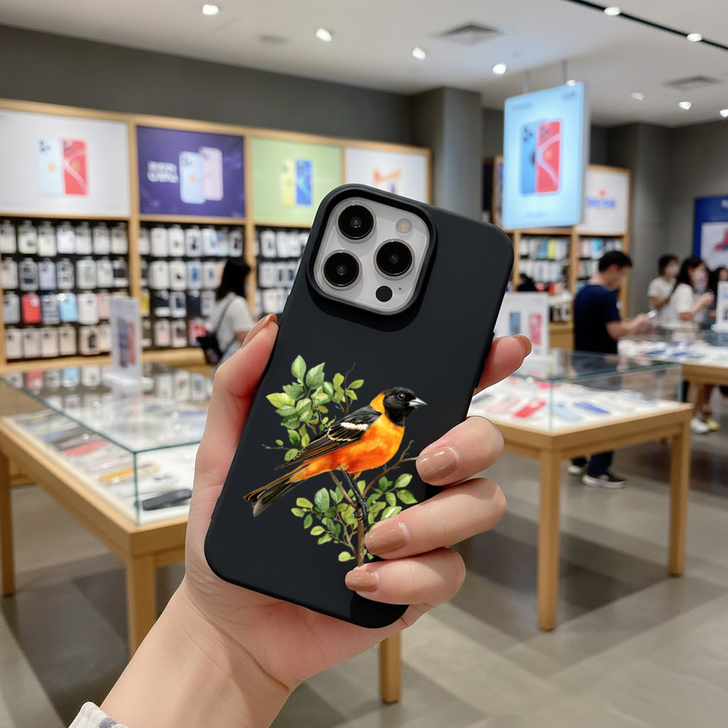 Baltimore Asma Kuşu Dalda iPhone 16 Pro Max Kılıfı