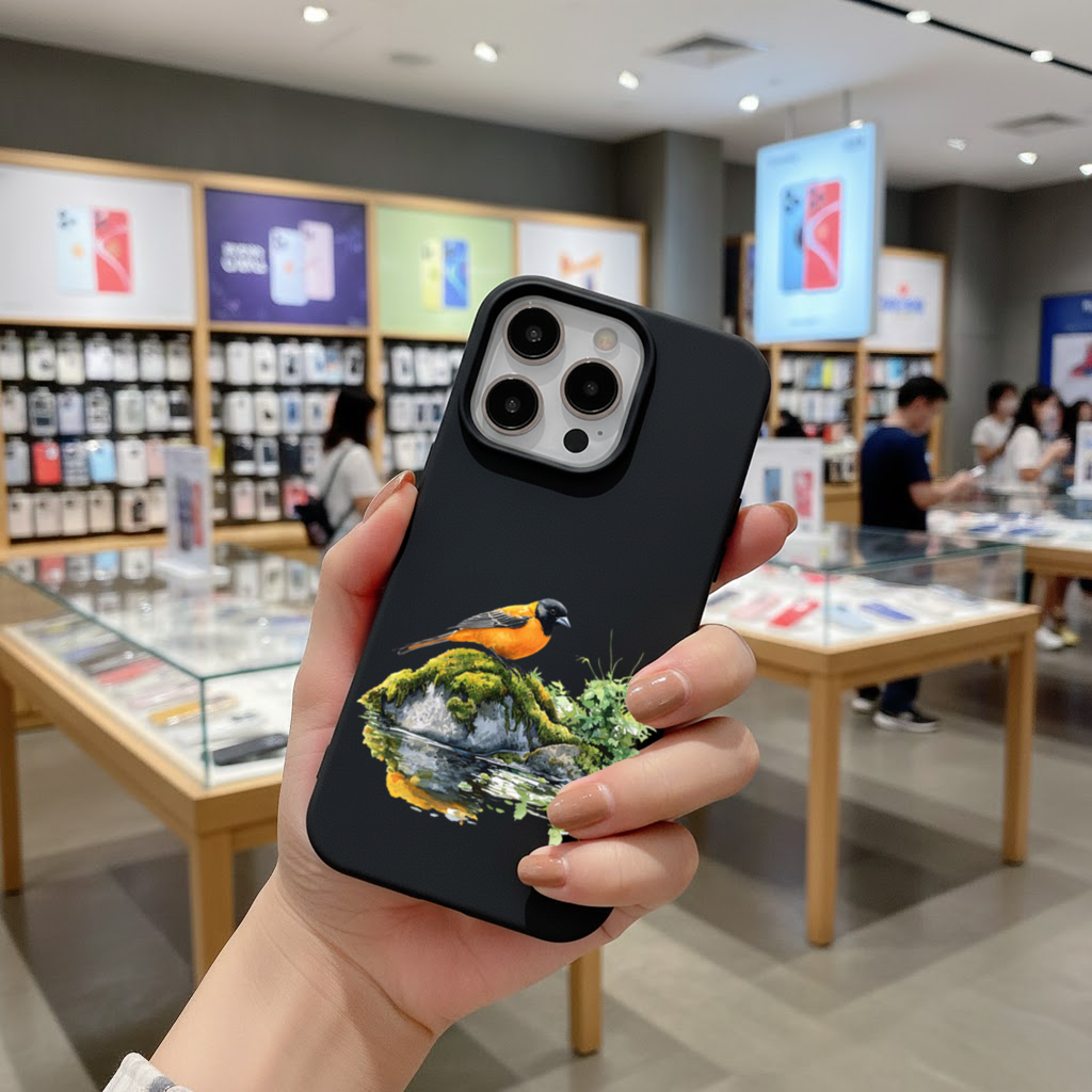 Orange Baltimore Oriole Bird iPhone 16 Pro Max Case