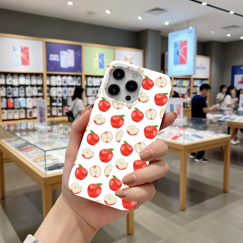 Red Apple Slices iPhone 16 Pro Max Case
