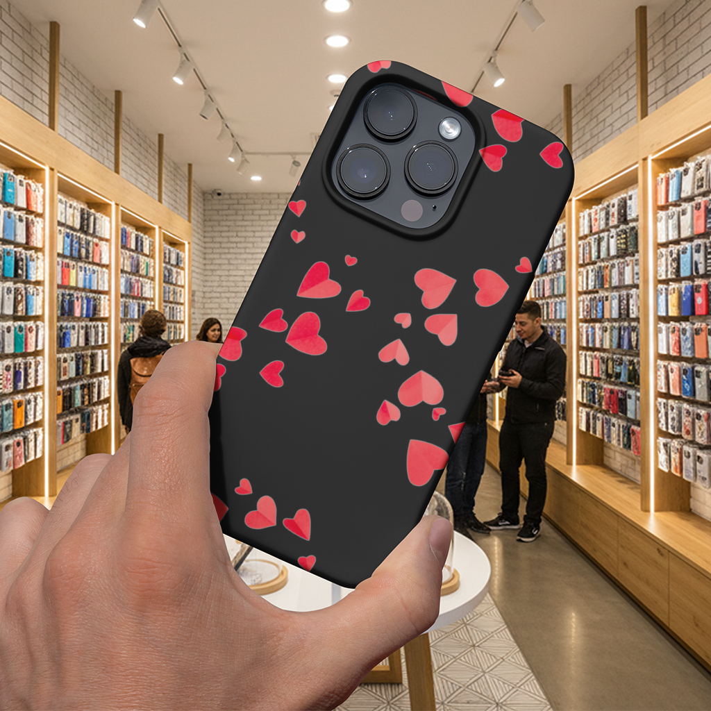 Red Hearts Frame Design 