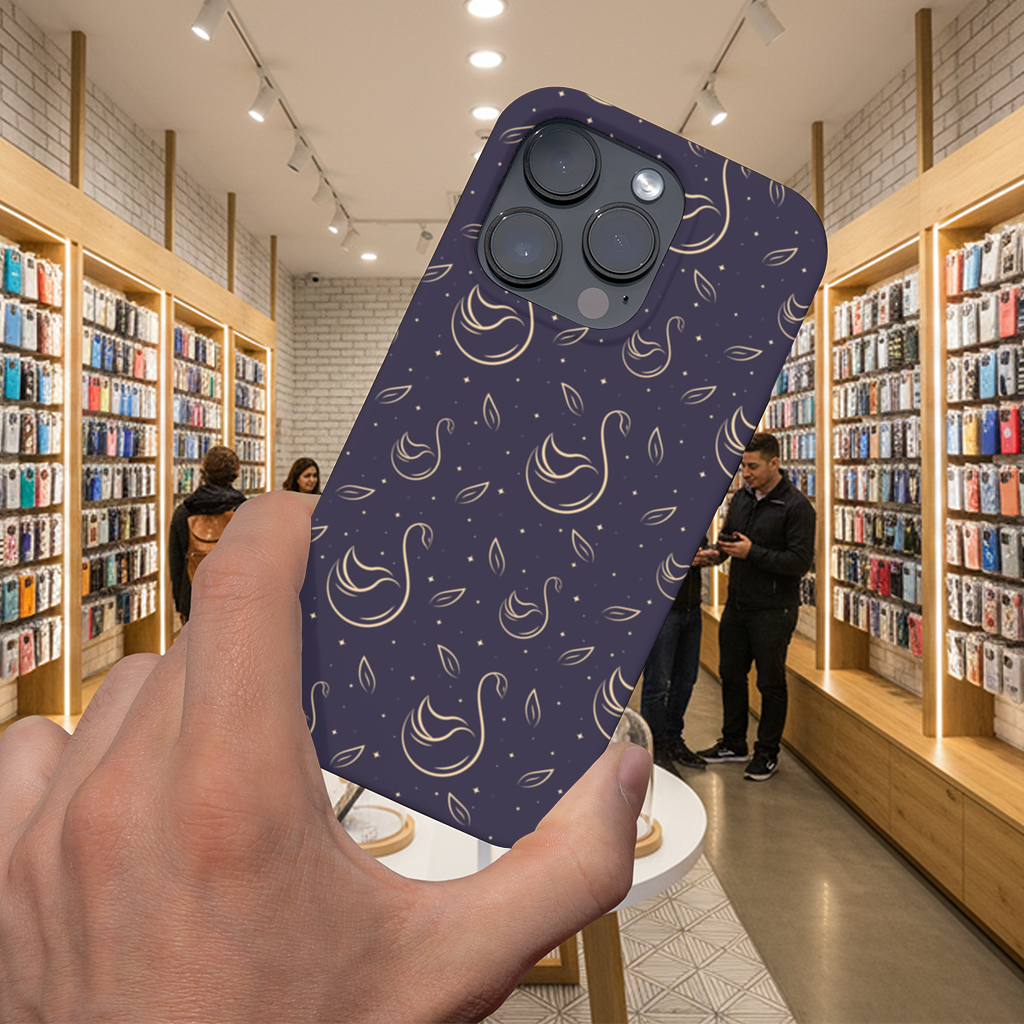 kuğu pattern deseni iPhone 16 Pro and Pro Max Case