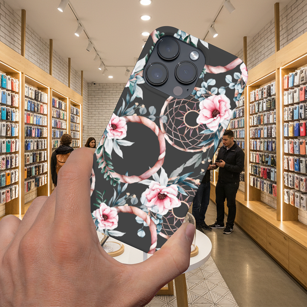 Boho Floral Dreamcatcher Pattern iPhone 16 Pro and Pro Max Case