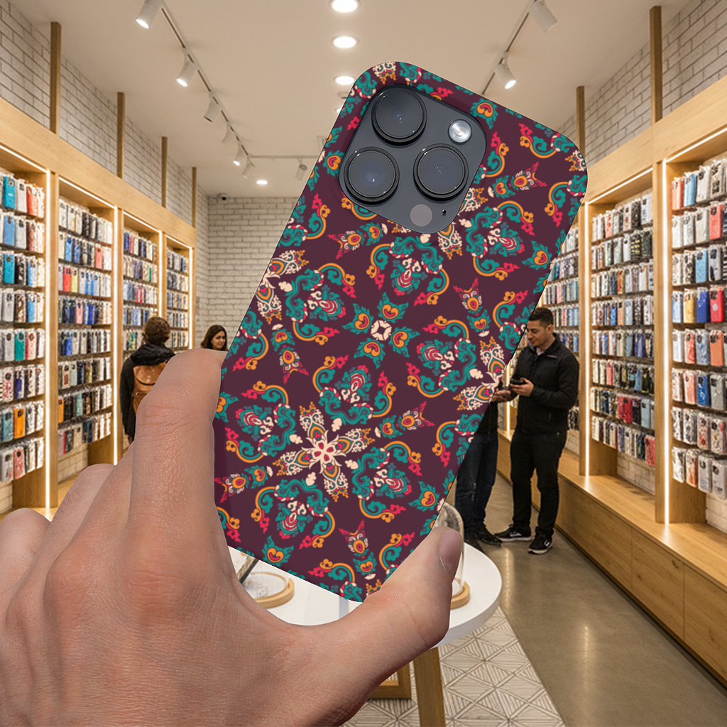 Colorful Ottoman Inspired Mandala Pattern iPhone 16 Pro and Pro Max Case