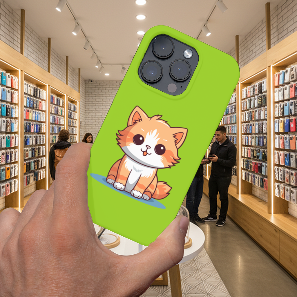 Cute Orange Cat Illustration 