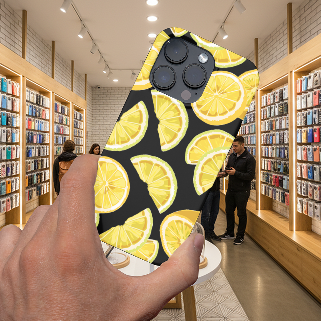 Fresh Lemon Slices Vibrant Summer Pattern 