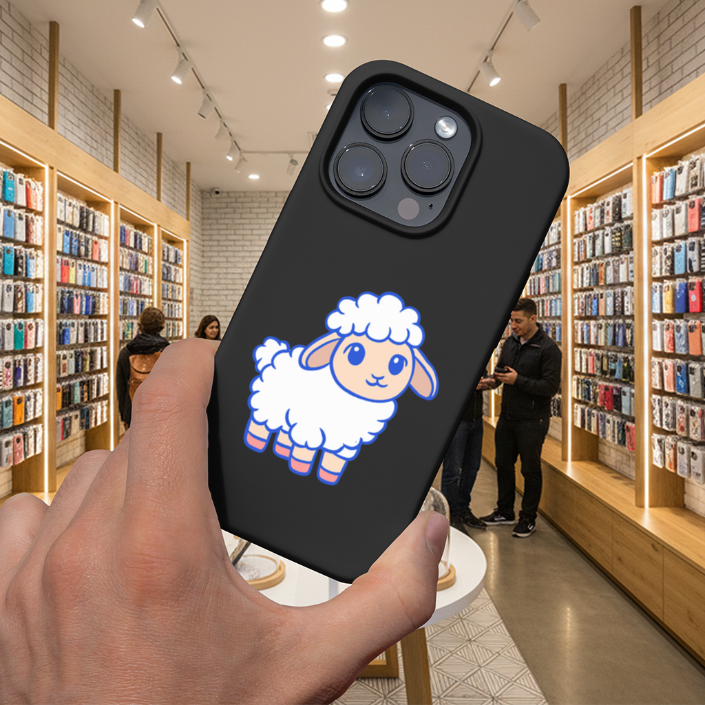 Cute Kawaii Lamb iPhone 16 Pro and Pro Max Case