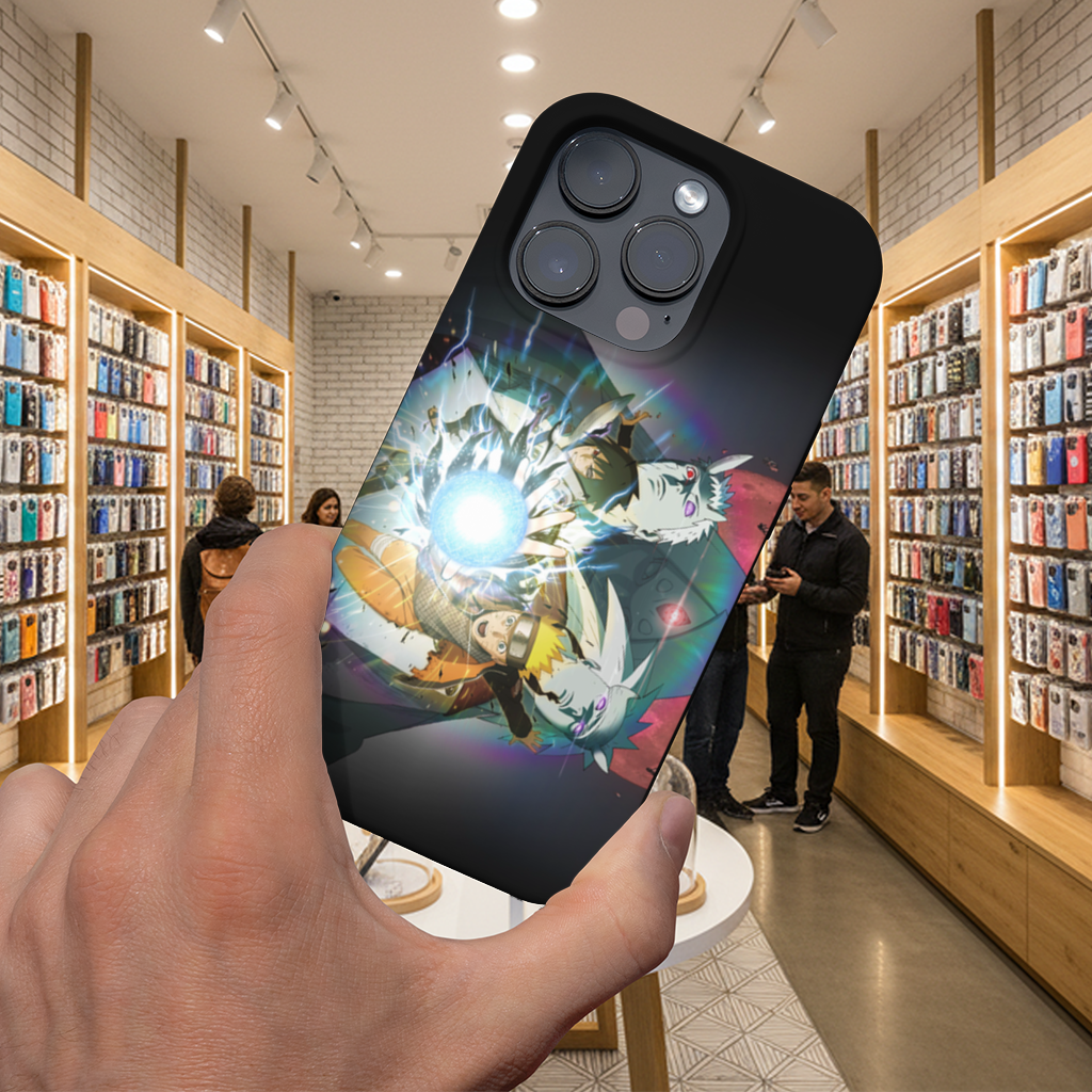 Naruto  Sasuke  Ultimate Rasengan Chidori Clash iPhone 16 Pro and Pro Max Case