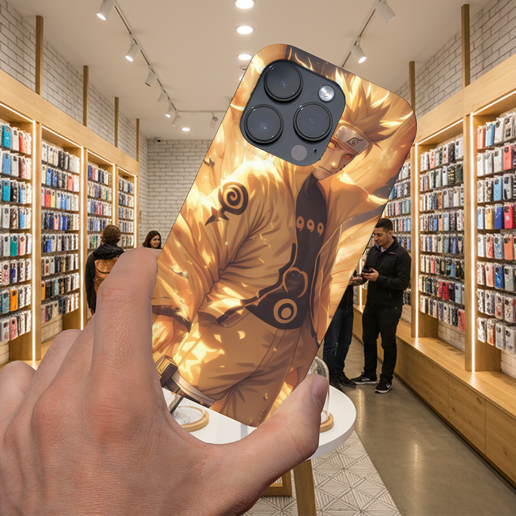 Naruto Uzumaki  Kurama Chakra Mode Awakening iPhone 16 Pro and Pro Max Case