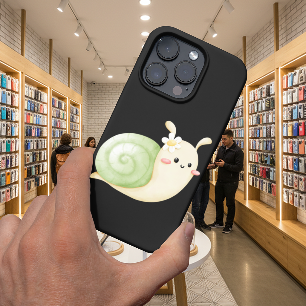 Cute Snail Illustration iPhone 16 Pro and Pro Max Case