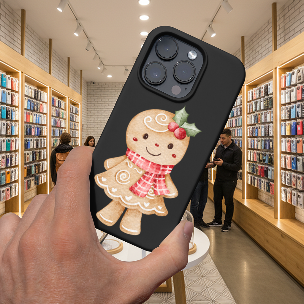 Cute Gingerbread Cookie Character iPhone 16 Pro and Pro Max Case