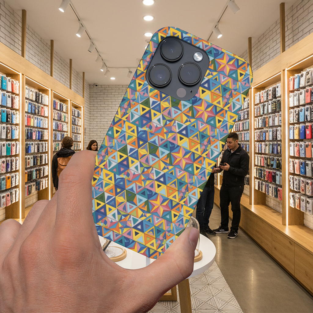 Rainbow triangle pattern 